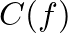 $C(f)$