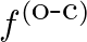 $\displaystyle f^{(\mbox{o-c})}$
