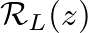 \begin{figure}\begin{center}
\begin{picture}(4.9,1.05)
\put(0,0){\epsfig{file ...
...8){$\mathcal{R}_{L}(z)$}
\end{picture} \end{center}\vspace{-0.1in}\end{figure}