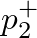 $p_{2}^{+}$