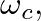 $\omega_{c},$