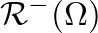 $\displaystyle \mathcal{R}^{-}(\Omega)$