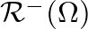 $\mathcal{R}^{-}(\Omega)$