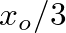 $x_{o}/3$