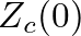 $Z_{c}(0)$